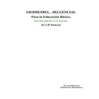 Geometria secuencial para educacion...