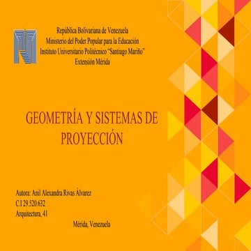 Geometria y sistemas de proyeccion