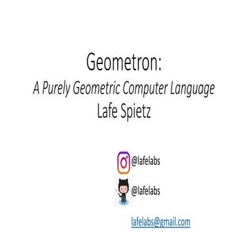 Geometric language