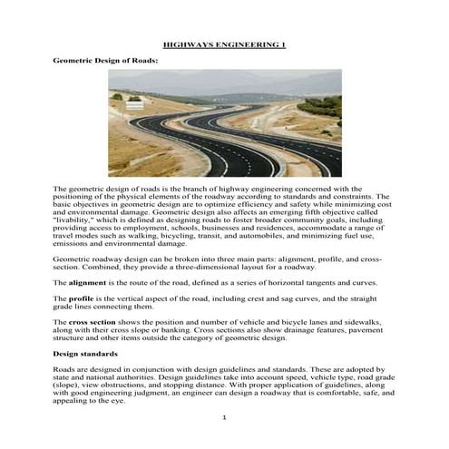 Geometric design of roads - Highways.docx