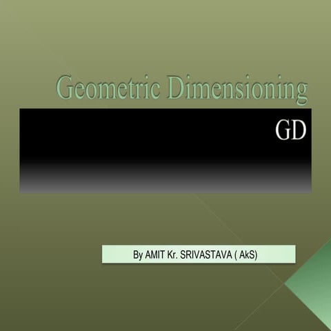 Geometric dimensioning