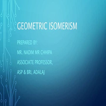Geometric isomerism