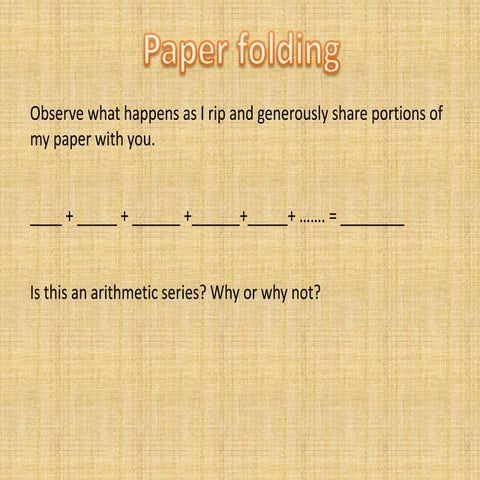 Geometric series slide share version