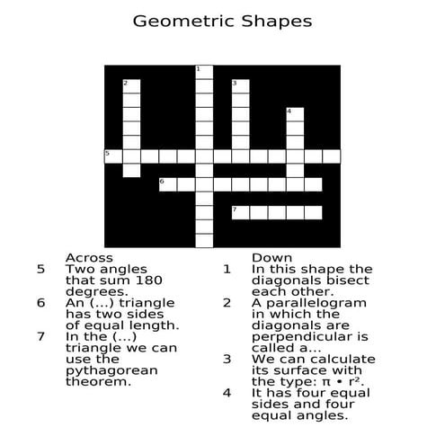 Geometric shapes | PDF