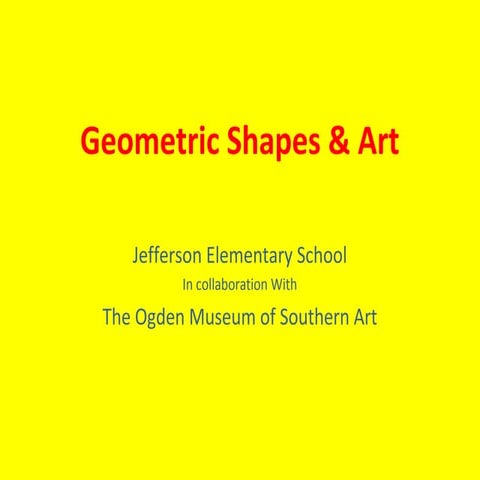 Geometric shapes & art | PPT