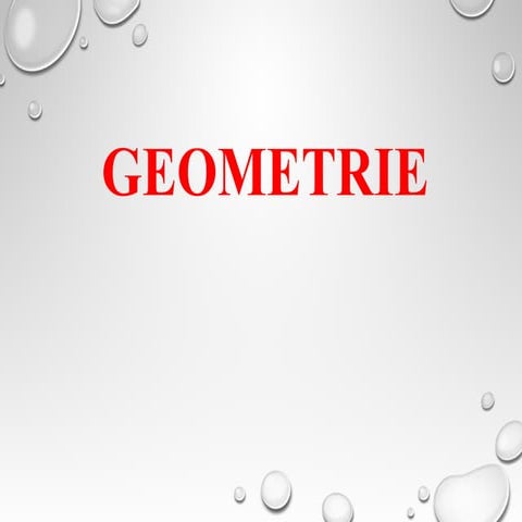 Geometria plană și în spațiu 