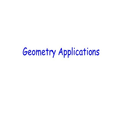 Geometry Applications