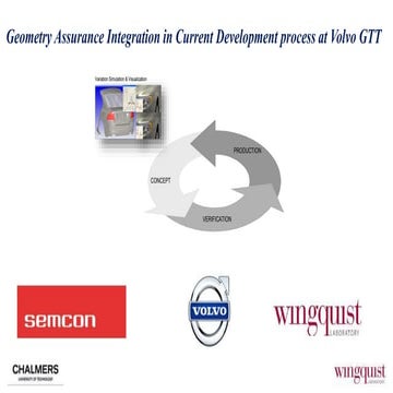 Geometry Assurance integration at current development process at Volvo ...