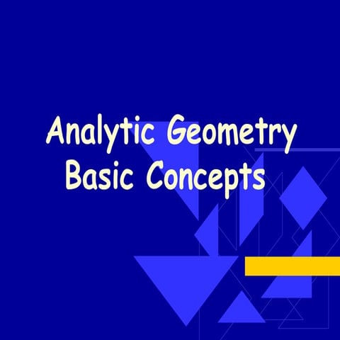 coordinate geometry basics 