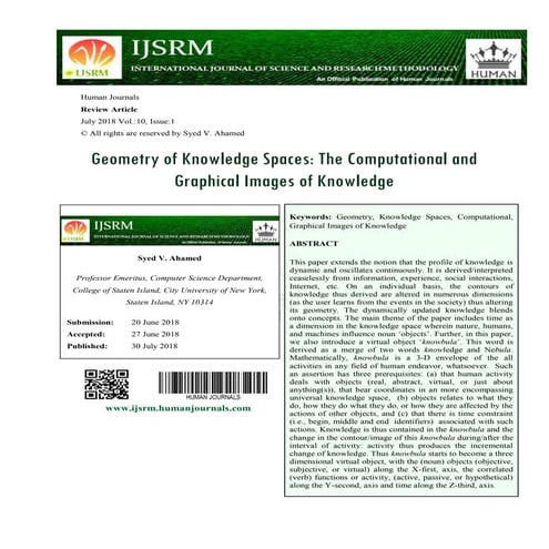 Geometry of knowledge spaces