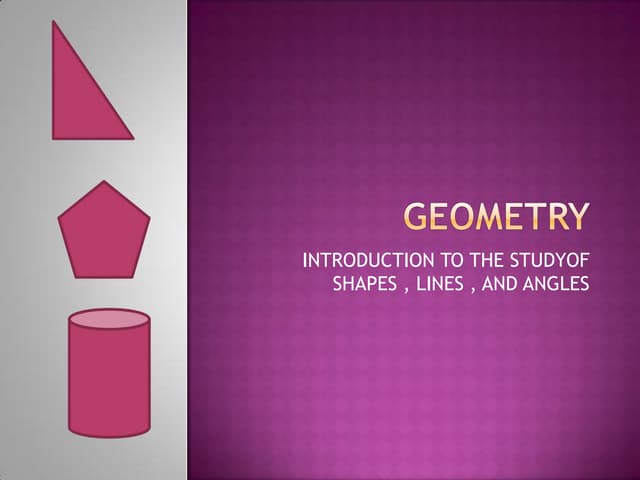 Geometry Powerpoint Lesson For Week 3