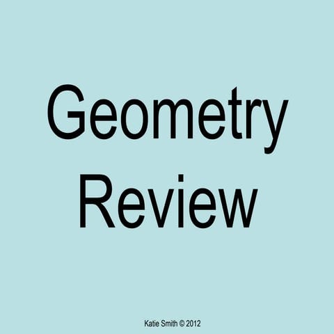 Geometry review show | PPT