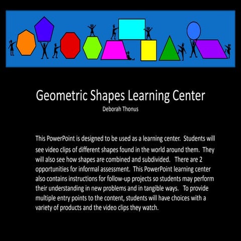 Geometry shapes learning center