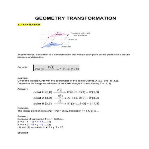 Geometry Transformation