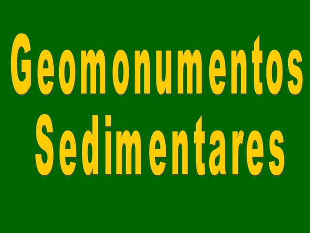 Geomonumentos Sedimentares