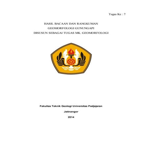 Geomorf 7 geomorfologi gunung api