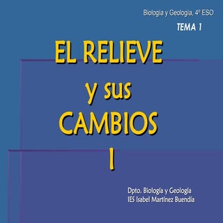 Tema 1:Geomorfologia I