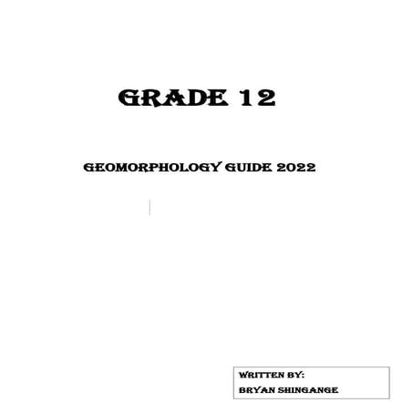 Grade 12 notes (Geomorphology) .pdf