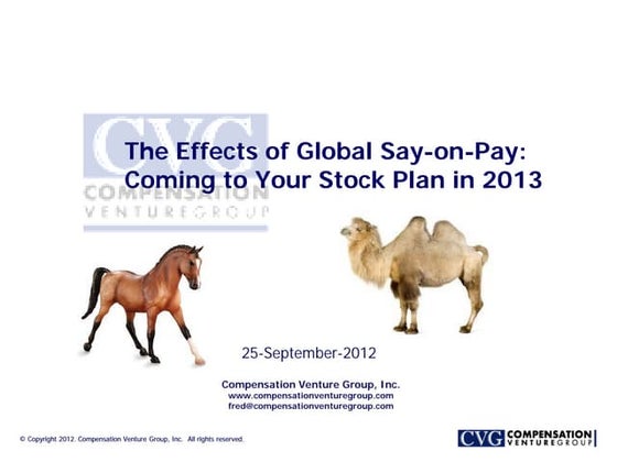 Global Say on Pay:  Coming to Your Stock Plan in 2013