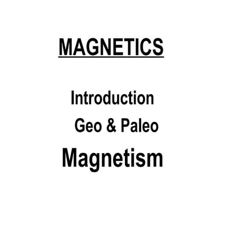 Geo,paleomagnetism
