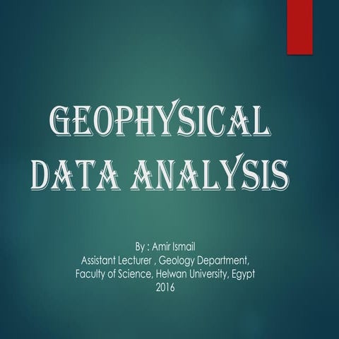 Geophysical data analysis 