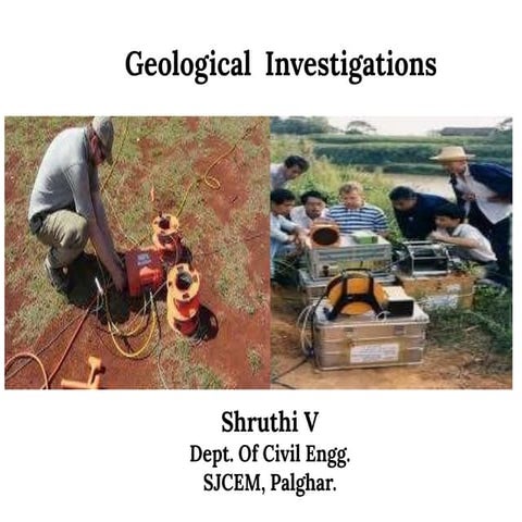 Geophysical investigation 