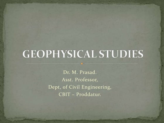Geophysics | PPT