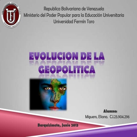 Introducción a la Geopolítica | PPTX