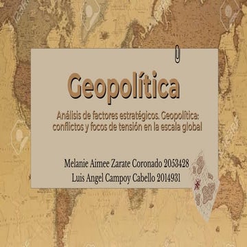 Exposición de Geopolítica | PPTX
