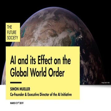 AI and its Effects on the Global World Order