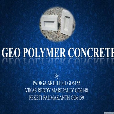 Geopolymer concrete