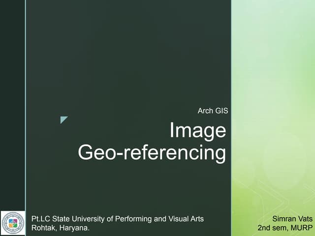 Georeferencing Image