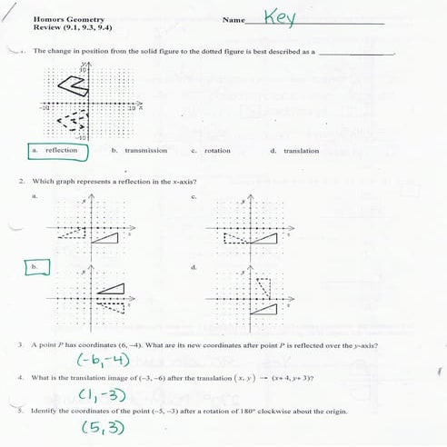 Geo Review (9 1 9 4) Pg 1 | PDF