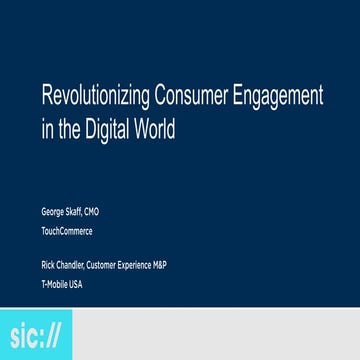George Scaff: Revolutionizing Consumer Engagement in the Digital World - Seat...