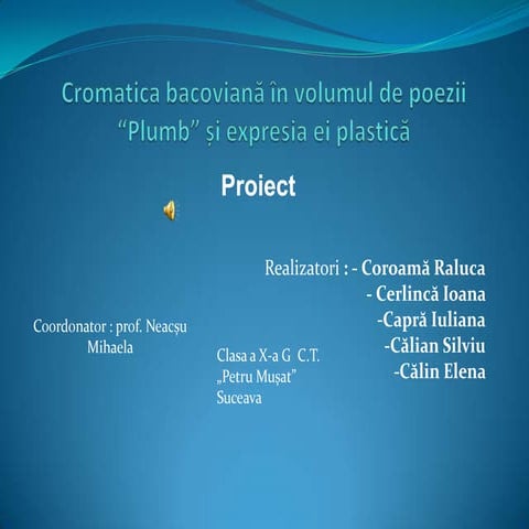 George bacovia  proiect