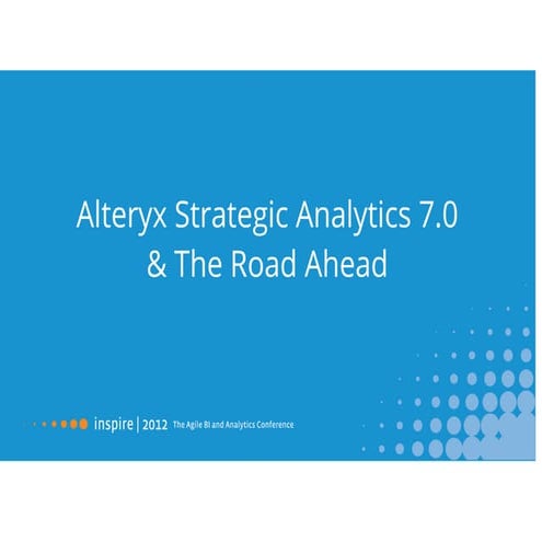 Alteryx Inspire 2012 George Mathew Keynote