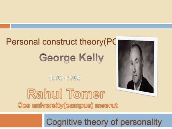 George Kelly (Psychology) | PPT