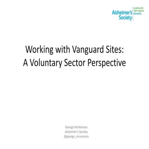 NHS 5YFV Vanguards- George Mcnamara presentation