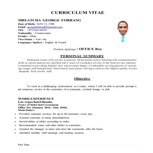 cv office boy.DOCX
