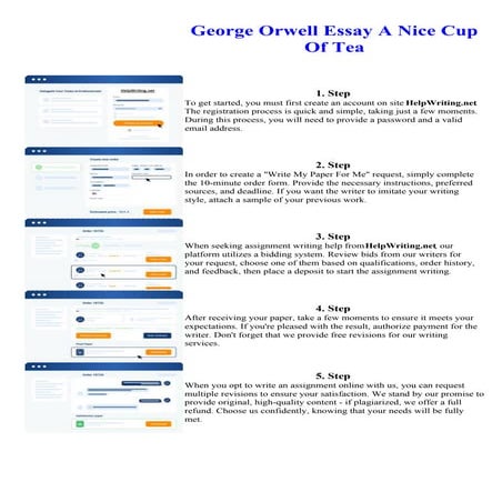 George Orwell Essay A Nice Cup Of Tea | PDF