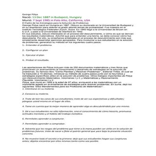 George pólya