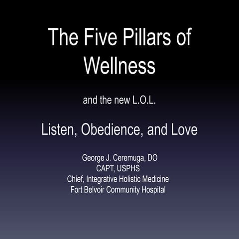 The Five Pillars of Wellness