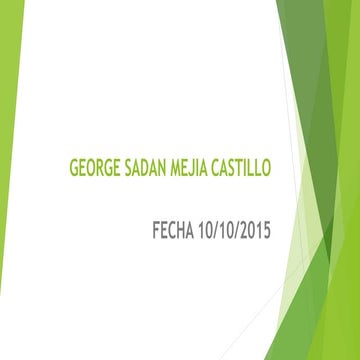 George sadan mejia castillo