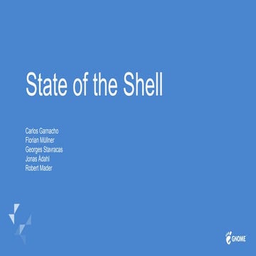 State of                       the shell