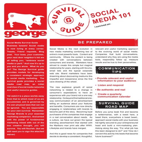 George Survival Guide Social Media