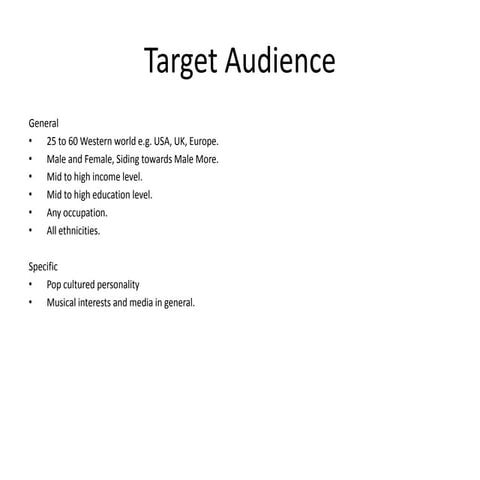 Target audience | PPTX