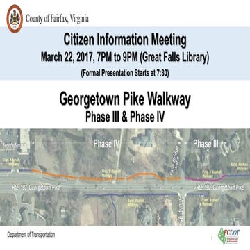 Georgetown Pike Walkway Phase III & Phase IV