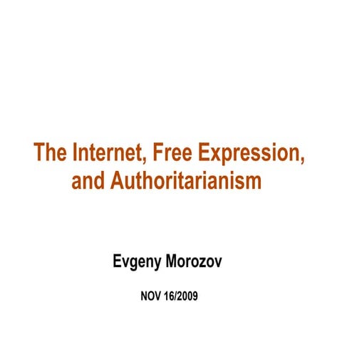 georgetown talk evgeny morozov