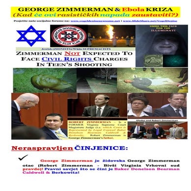 GEORGE ZIMMERMAN & EBOLA CRISIS (Croatian)