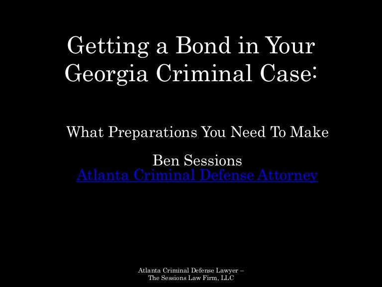 Bond Hearings in Criminal Cases